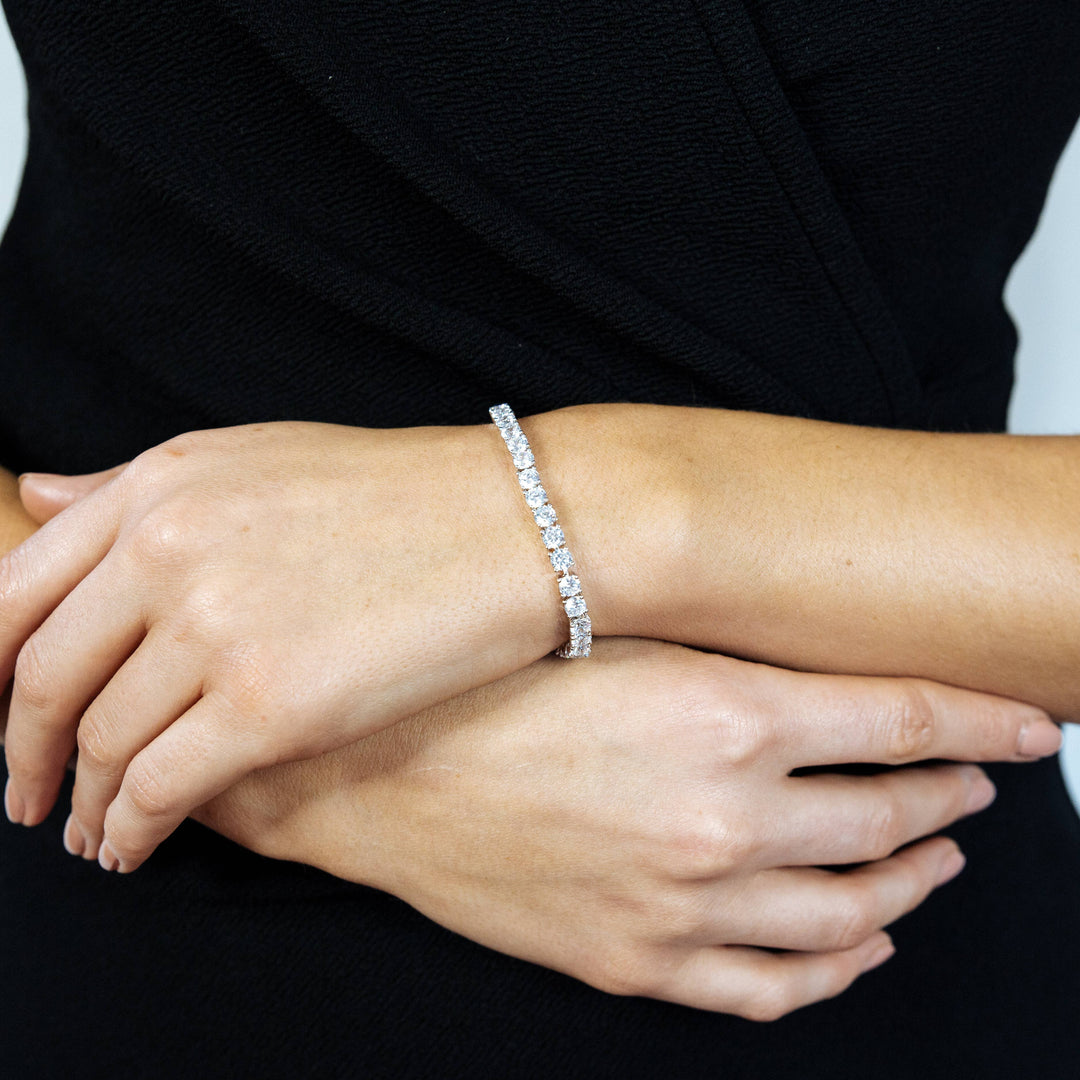 Tennis Bracelet with 4mm Cubic Zirconia