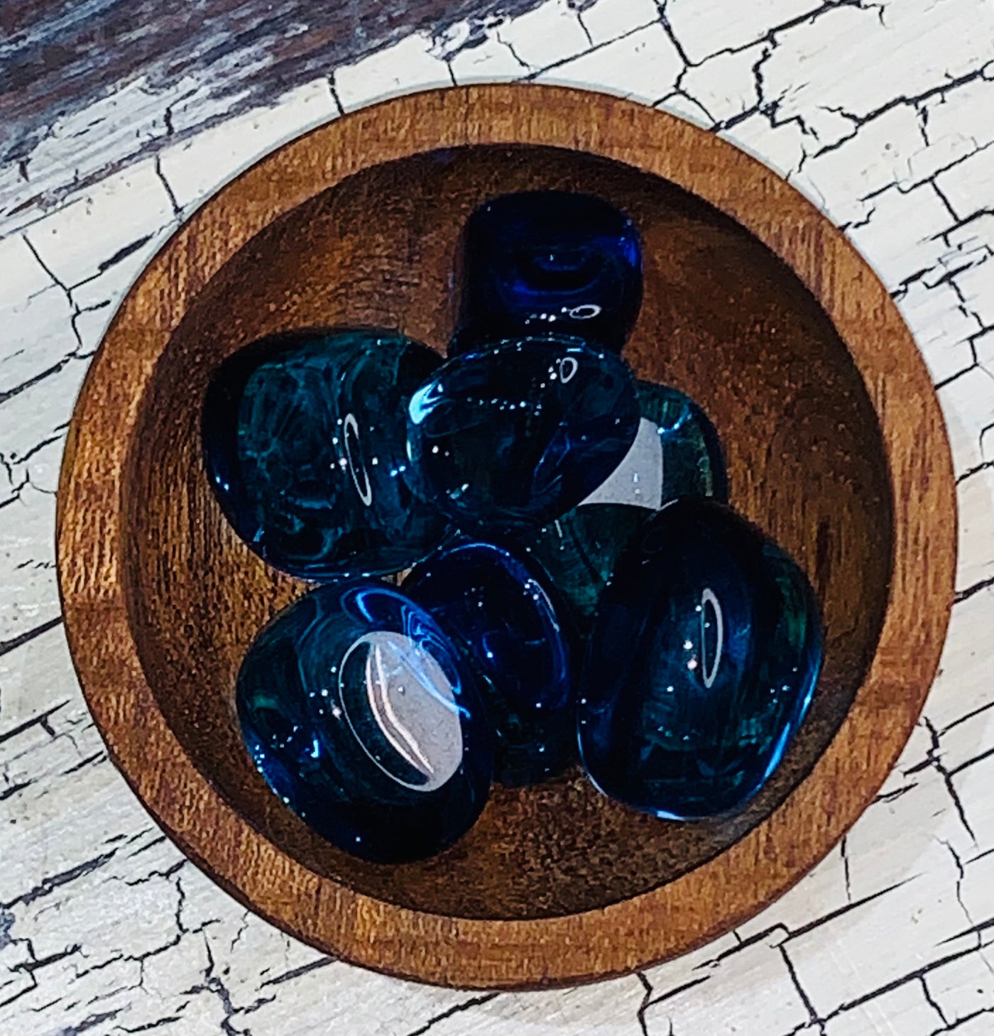Dark blue obsidian