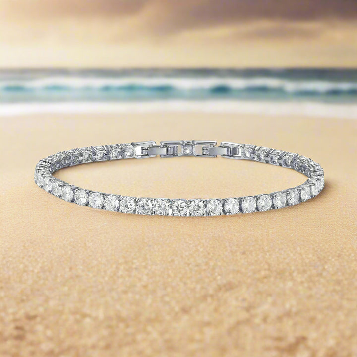 Tennis Bracelet with 4mm Cubic Zirconia