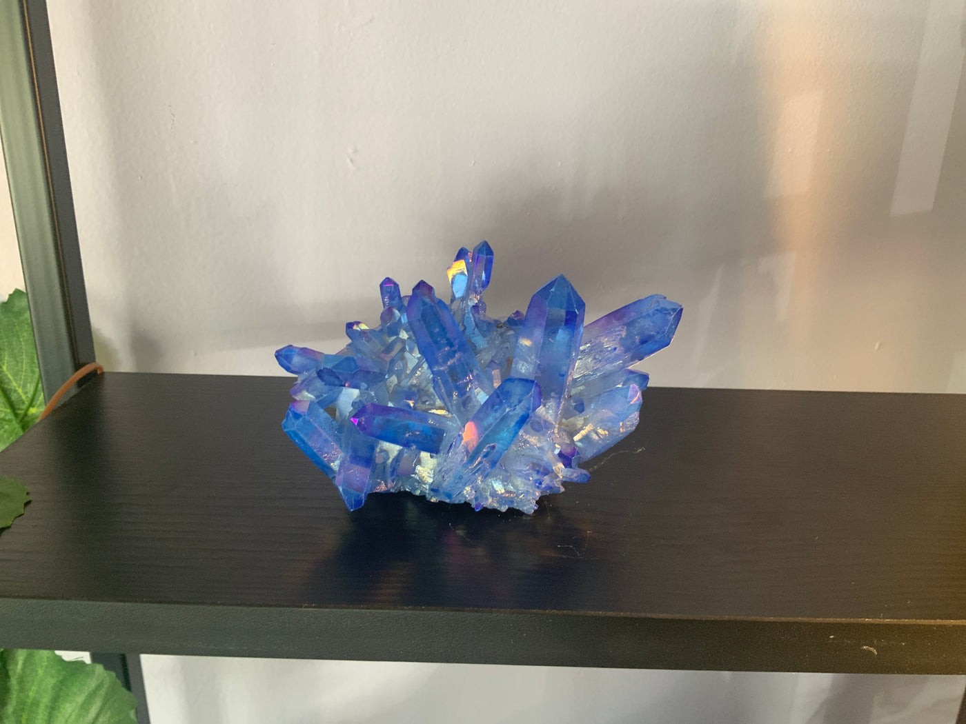 Dark blue angel aura quartz