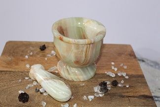 Banded Agate - Mortar & Pestle small