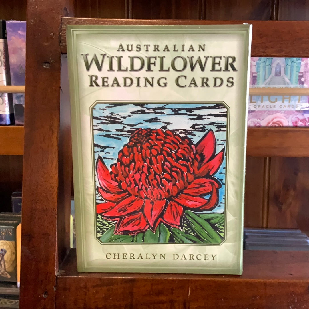 Australian wildflower reading cards