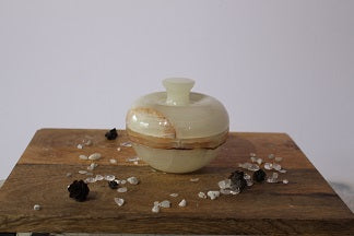 Banded Agate -  Trinket bowl & lid