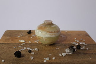 Banded Agate -  Trinket bowl & lid